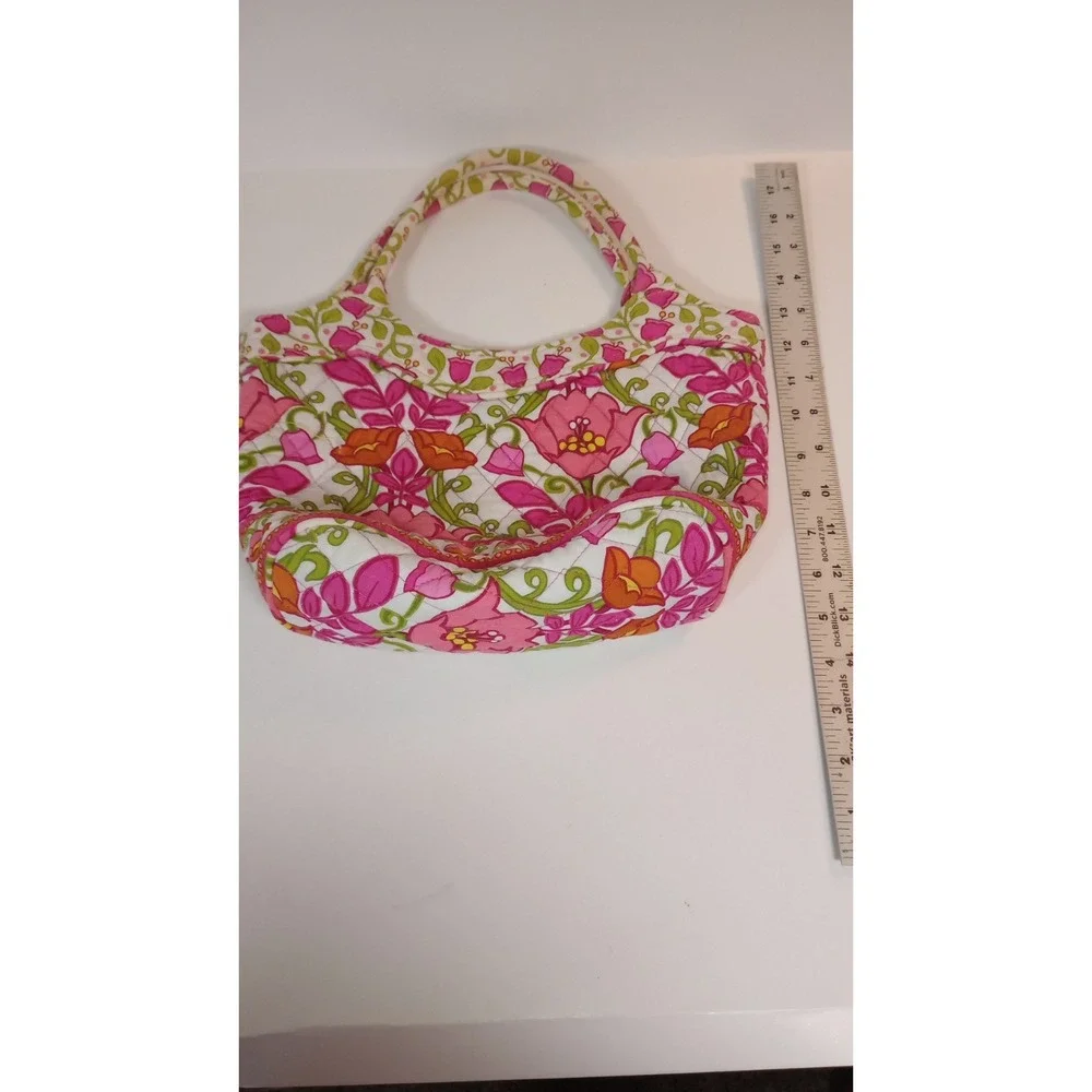 Vera Bradley Purse Daisy Lilli Bell Handbag Tote Magnetic Snap Floral Bag EUC